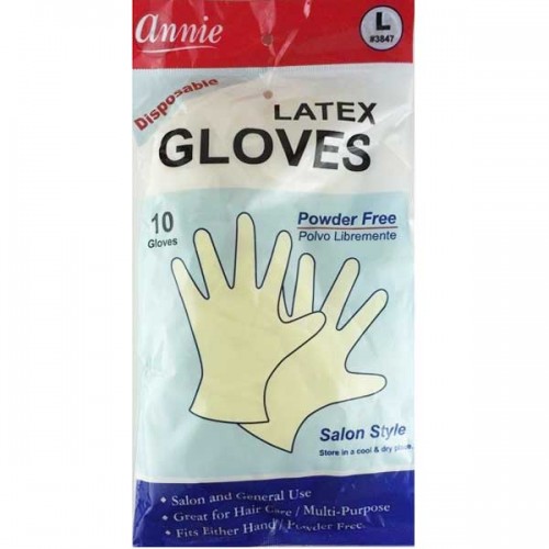 Annie Latex Gloves10 Large #3847